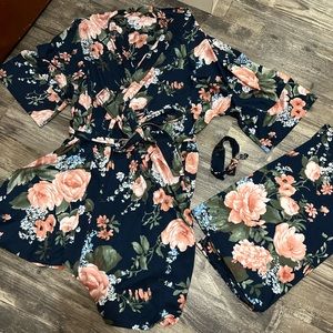 Matching Robe, Newborn Swaddle, and Bow